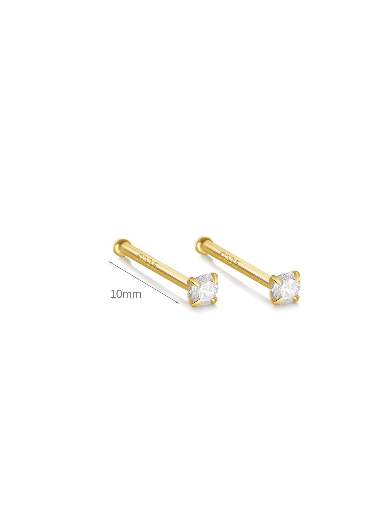 S925 Minimalist Multi Size Piercing Earring-Olarajewelry