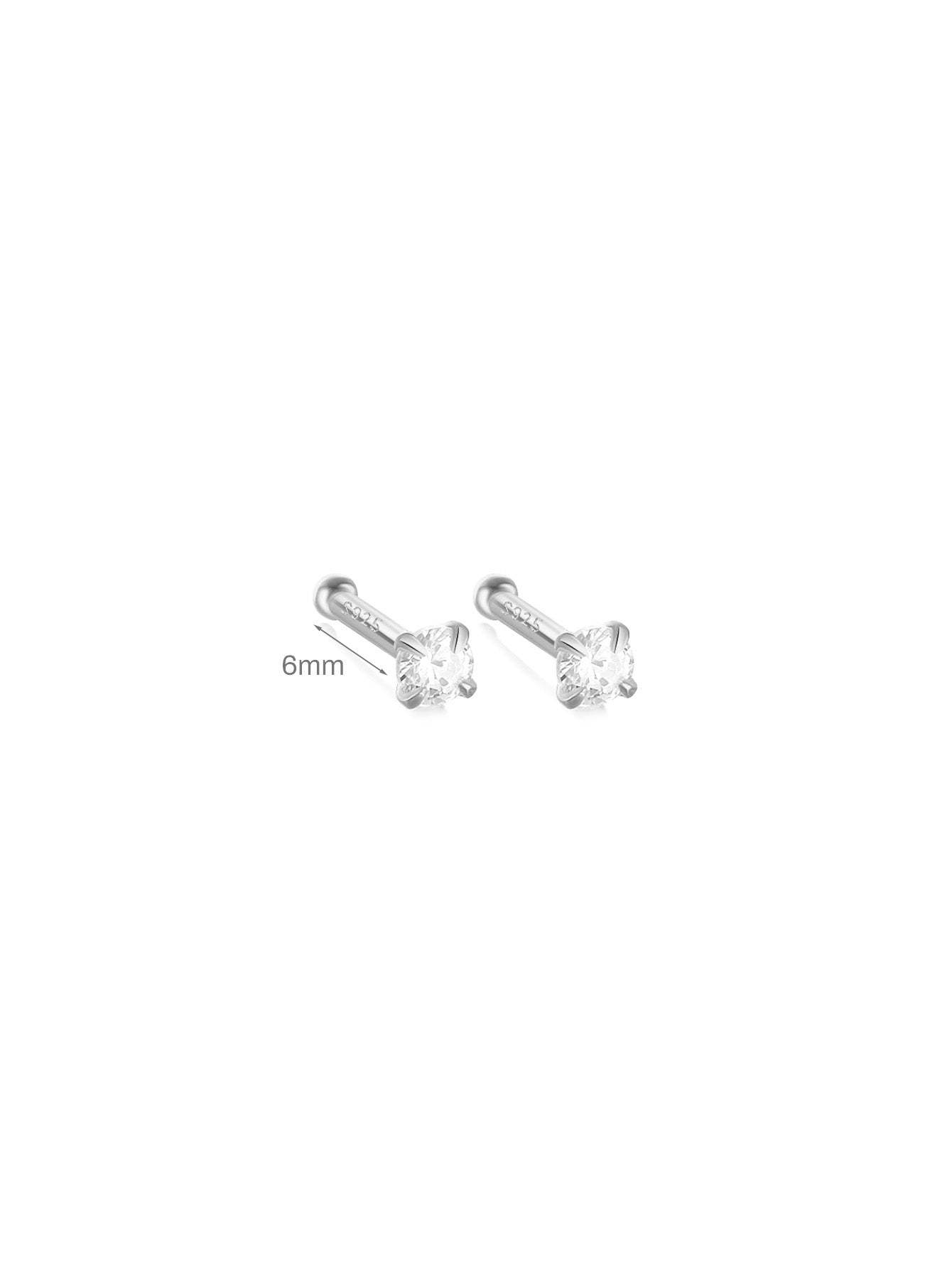 S925 Minimalist Multi Size Piercing Earring-Olarajewelry