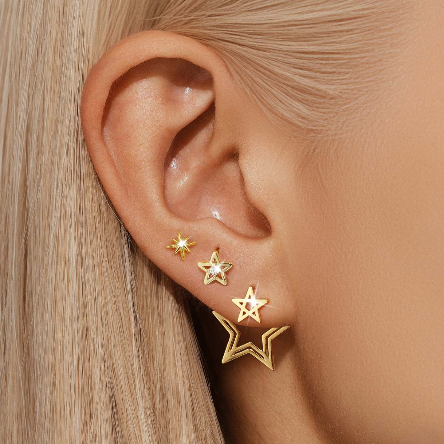 Elegant Star Stud Earring Series-Olarajewelry