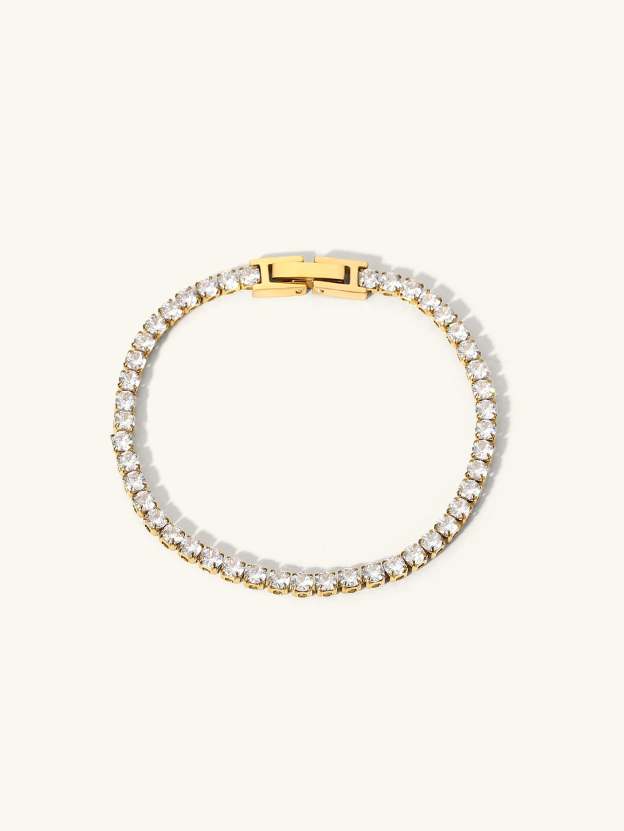 Olara INS Style 18K Gold Inlaid Zircon Versatile Bracelet-Olarajewelry