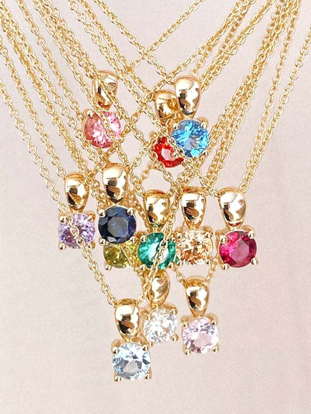 S925 Classic Colored Zirconia Necklace-Olarajewelry