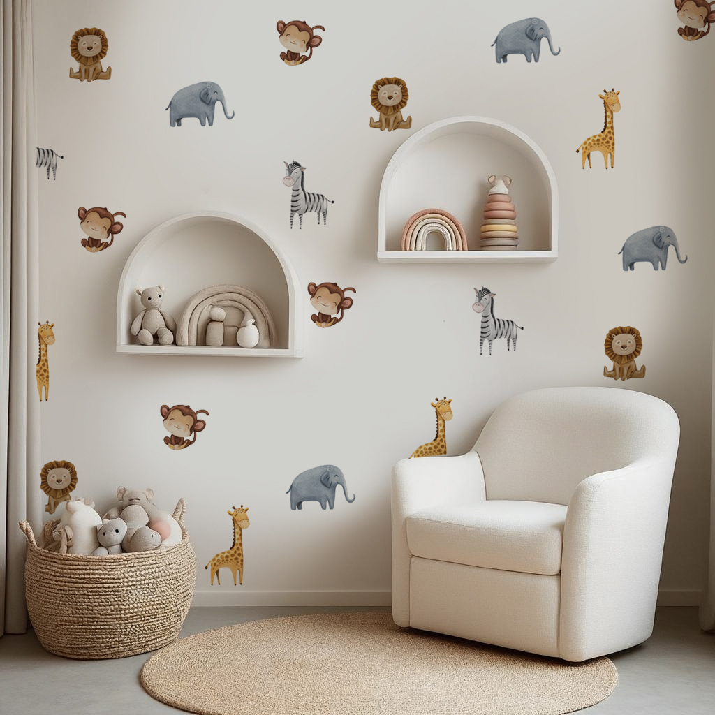 Jungle Joy Nursery Wall Stickers