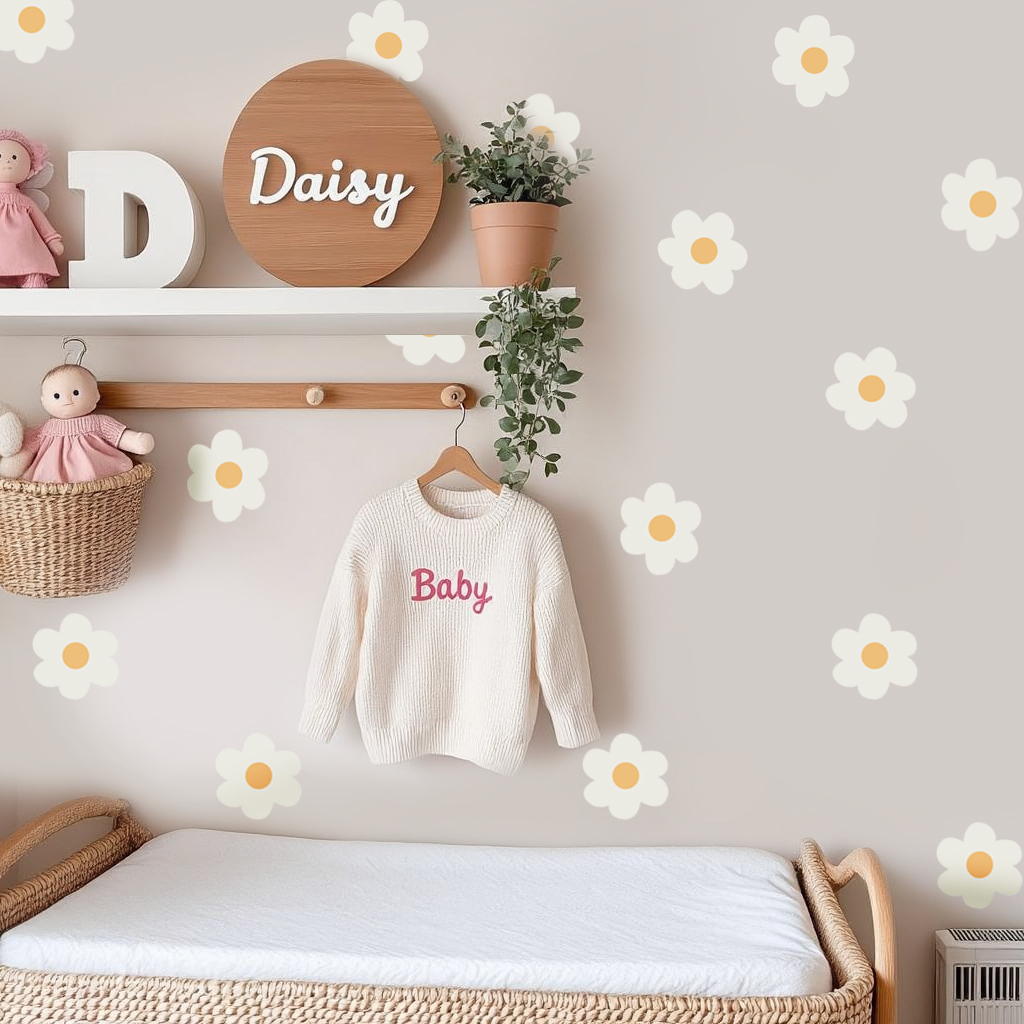 Daisy Flowers Nursery Wall Stickers