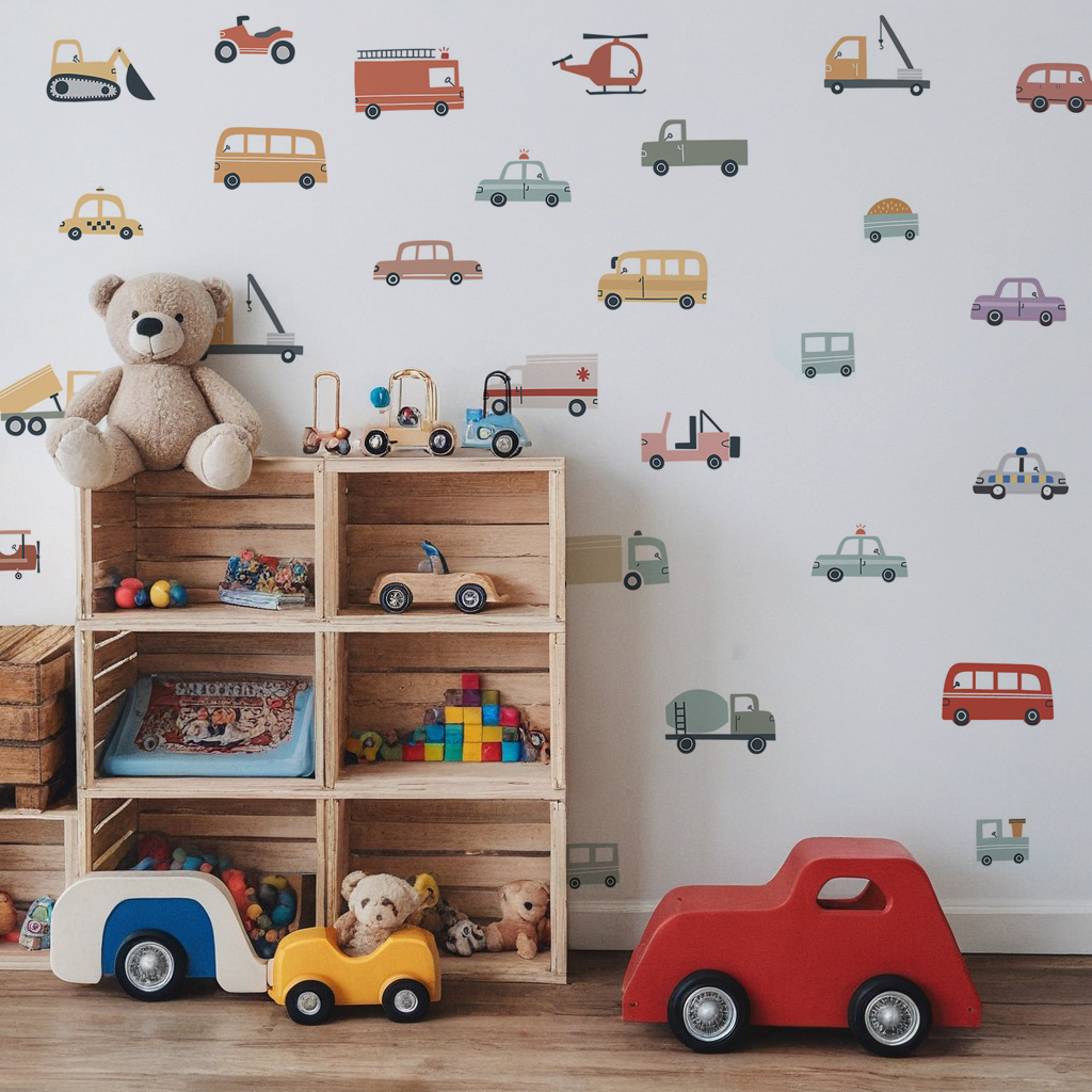 Transport Vehicles Nursery Wall Stickers