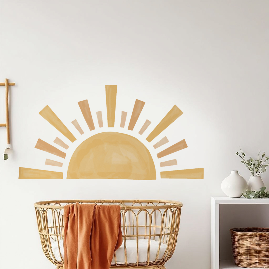 Boho Sun Nursery Wall Sticker