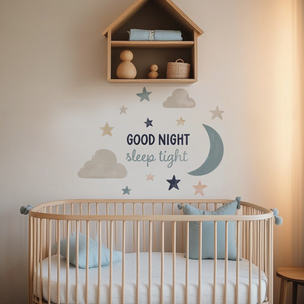 Dreamy Night Sky Nursery Wall Sticker