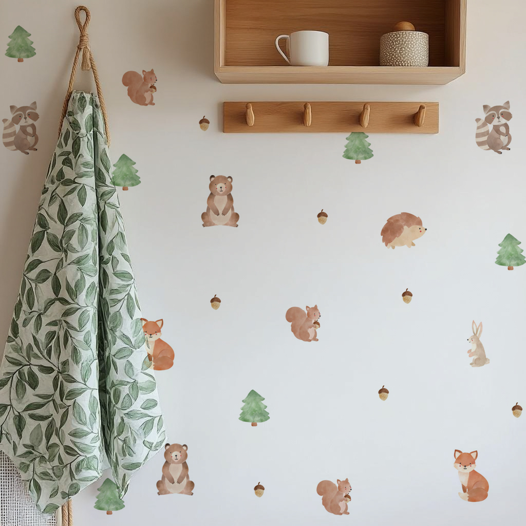 Forest Friends Animal  Wall Stickers