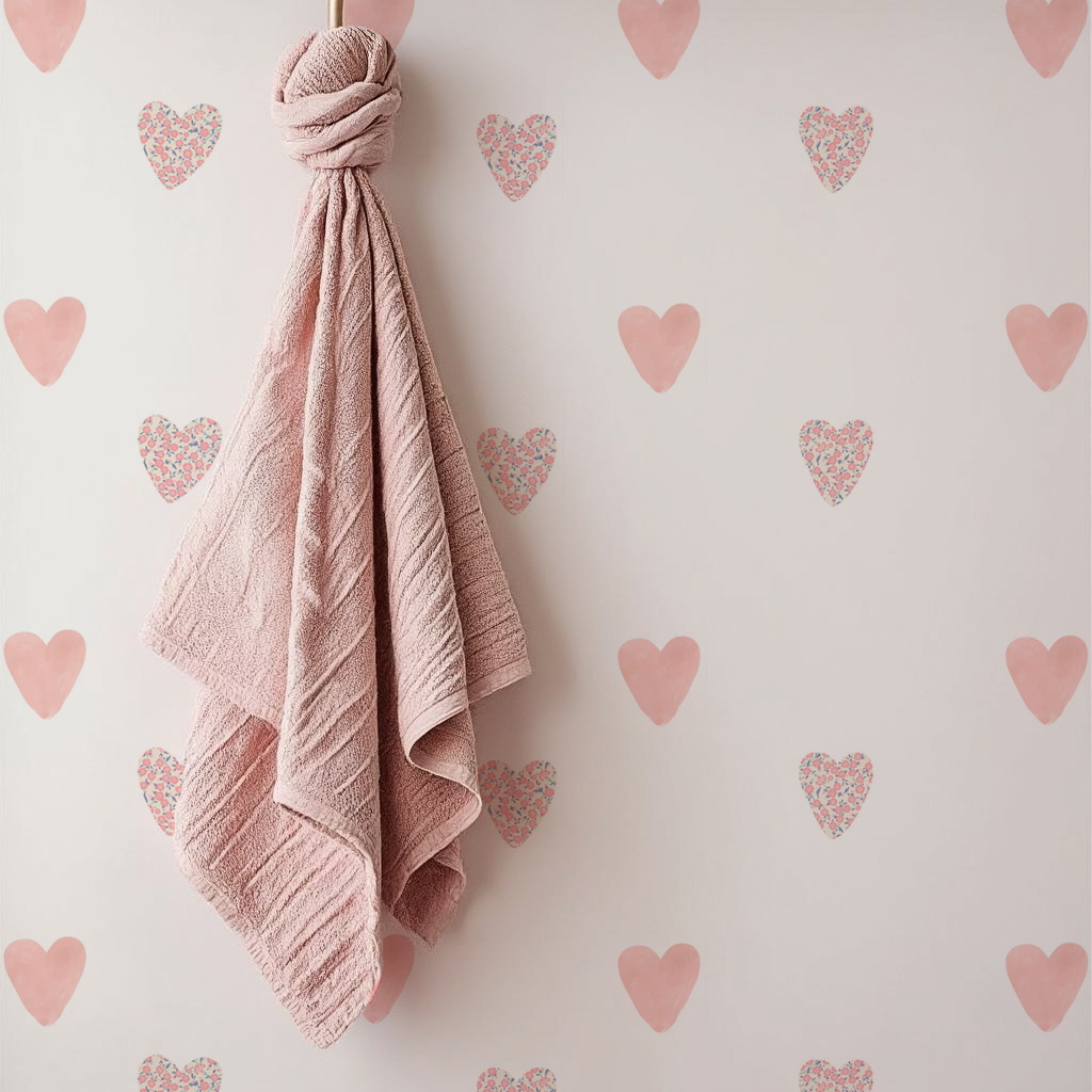 Floral Heart Nursery Wall Stickers