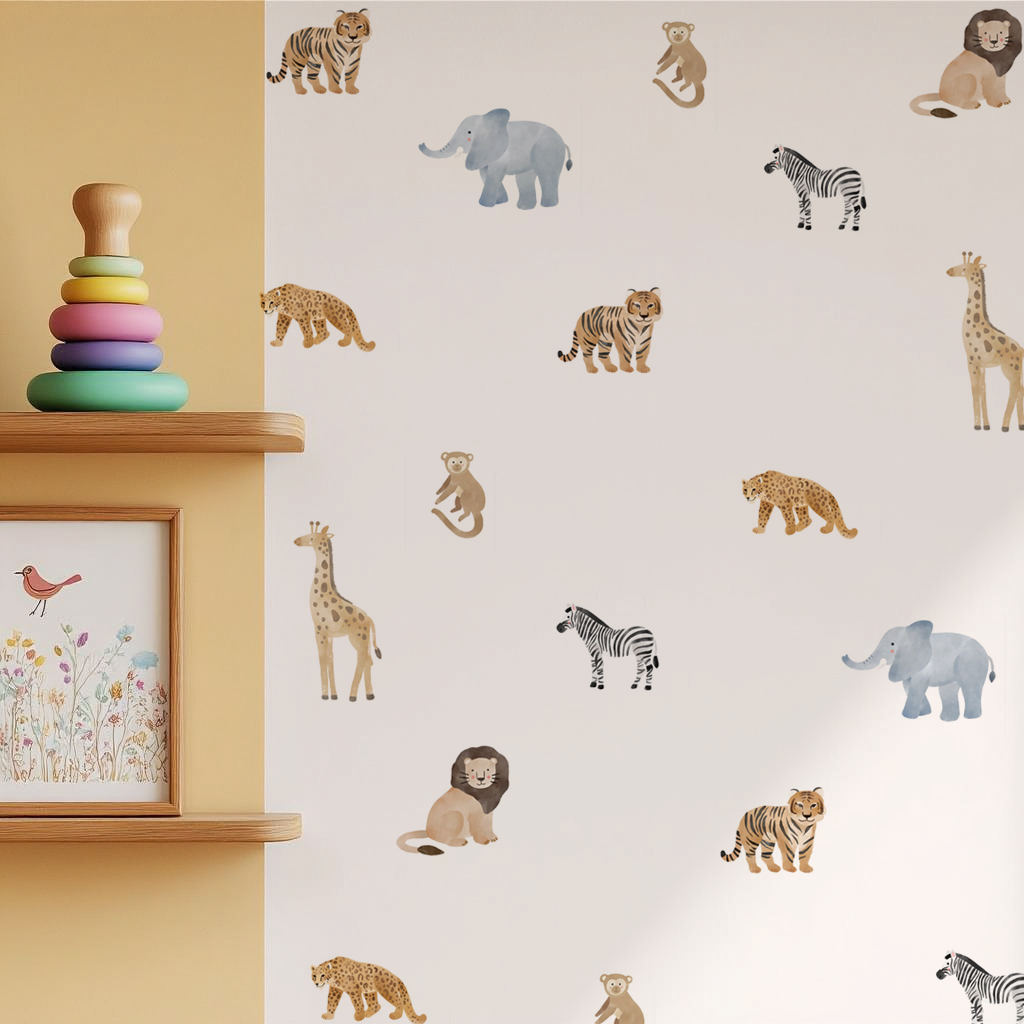 Mini Safari Nursery Wall Stickers