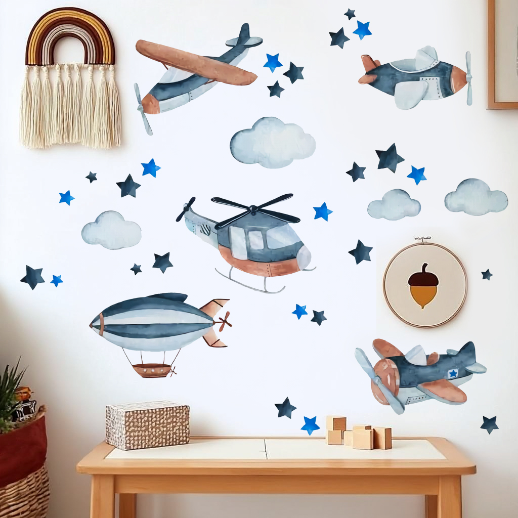 Airplane Nursery Wall Stickers