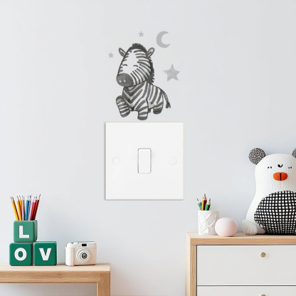 Watercolour Animal Light Switch Wall Stickers