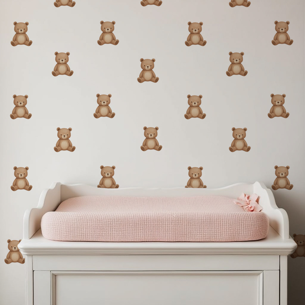 Mini Teddy Bear Nursery Wall Stickers