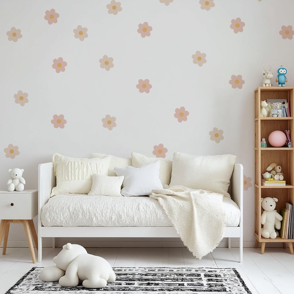 Daisy Flowers Nursery Wall Stickers