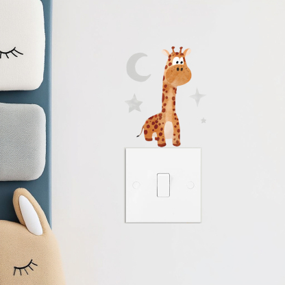 Watercolour Animal Light Switch Wall Stickers