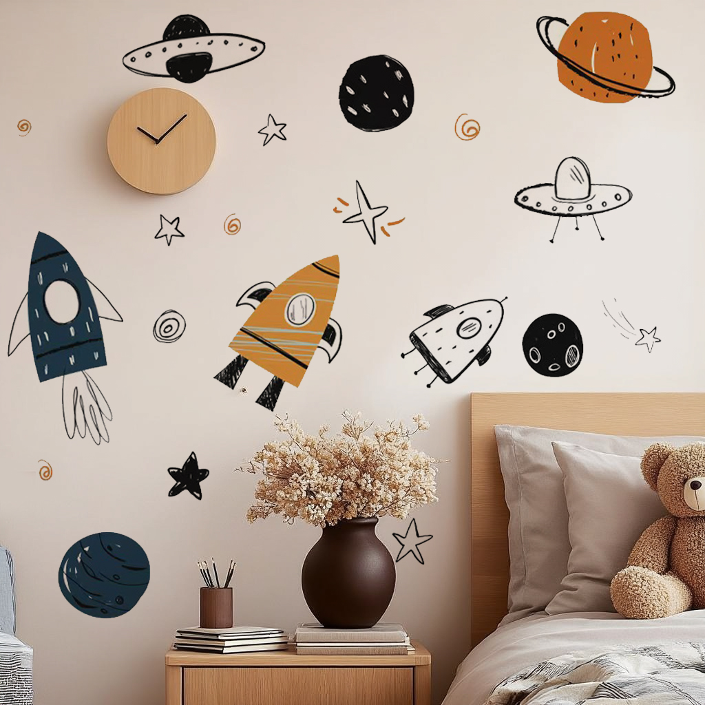 Space Nursery Wall Stickers