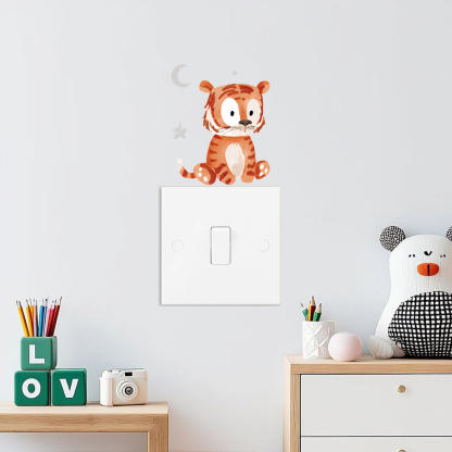 Watercolour Animal Light Switch Wall Stickers