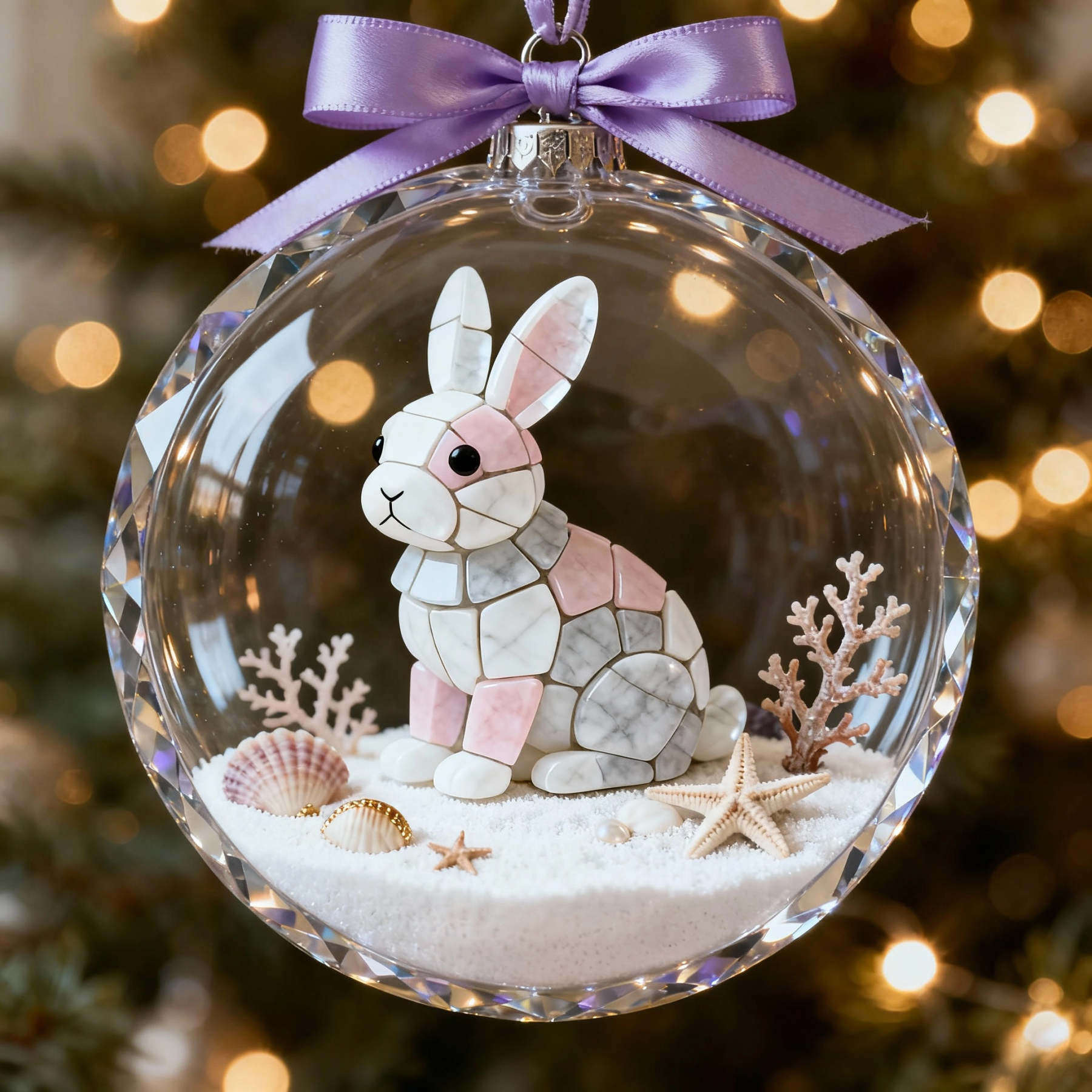 ⏰Promotion 49% OFF🦝Animal-themed Sea Glass Christmas Tree Decoration