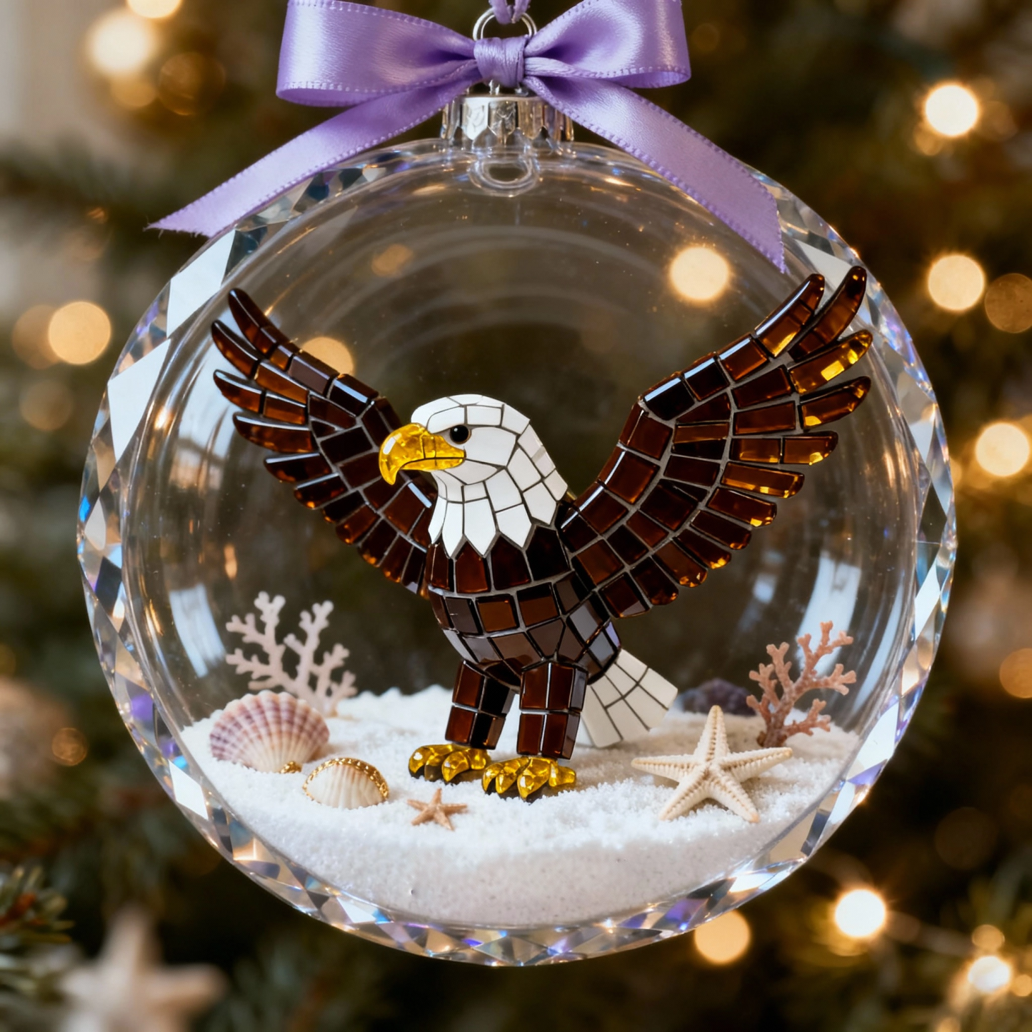 ⏰Promotion 49% OFF🦝Animal-themed Sea Glass Christmas Tree Decoration