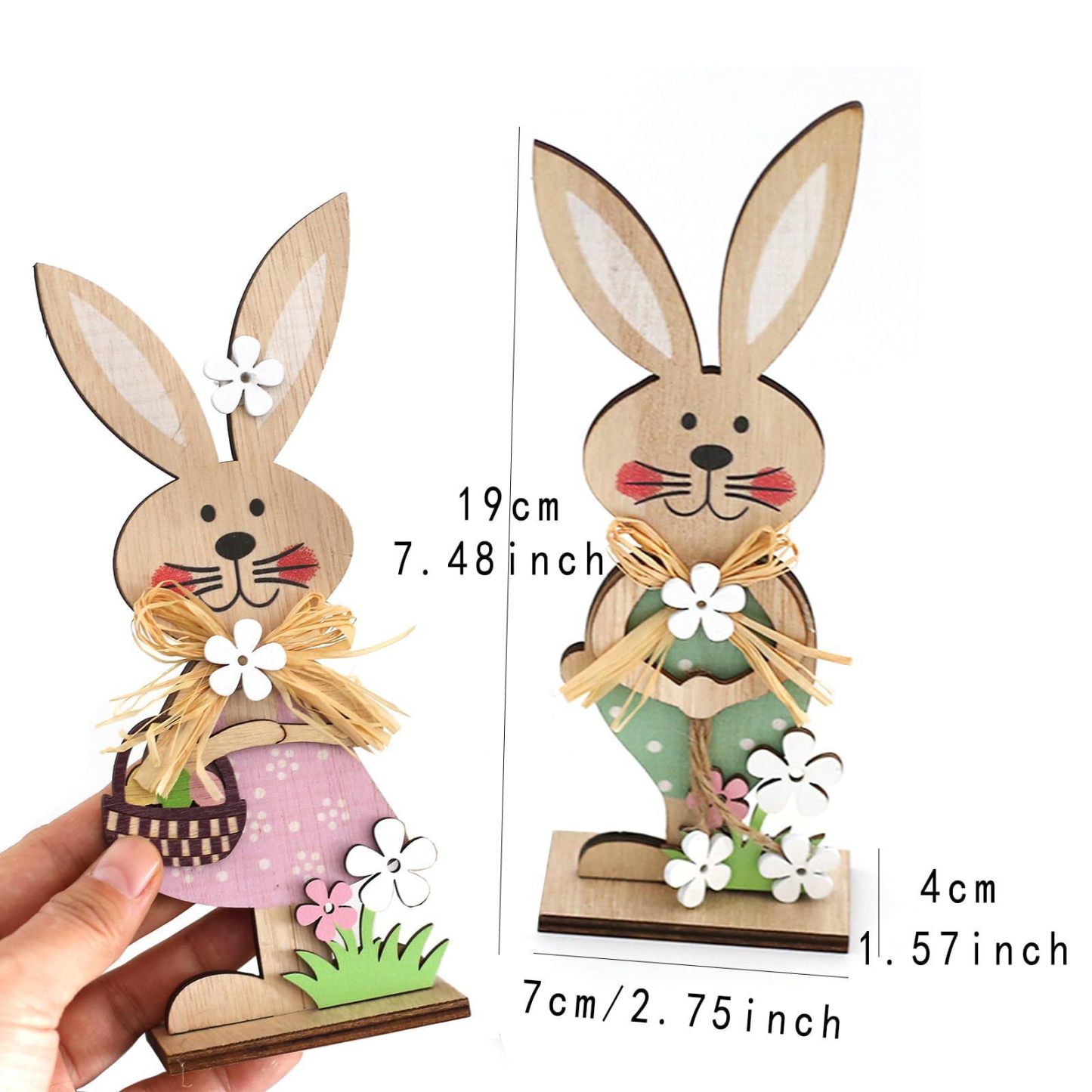 Wooden Easter Bunny,Easter Bunny Decor