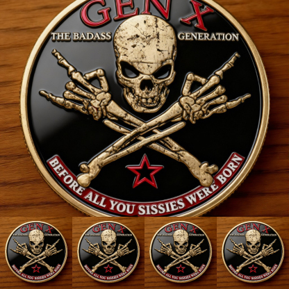 🎉New Year Flash Sale 60% OFF❤️🪙GEN X Coin – The Ultimate Tribute to the Badass Generation 💀🔥