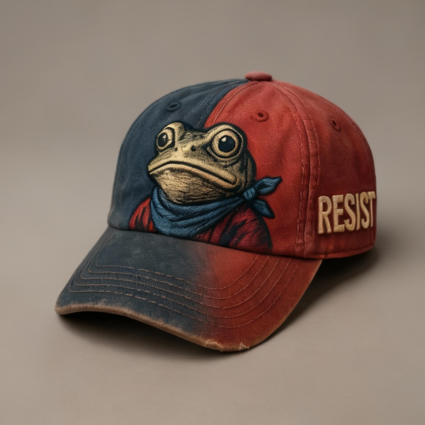 Unisex Portland Frog Resist Print Hat