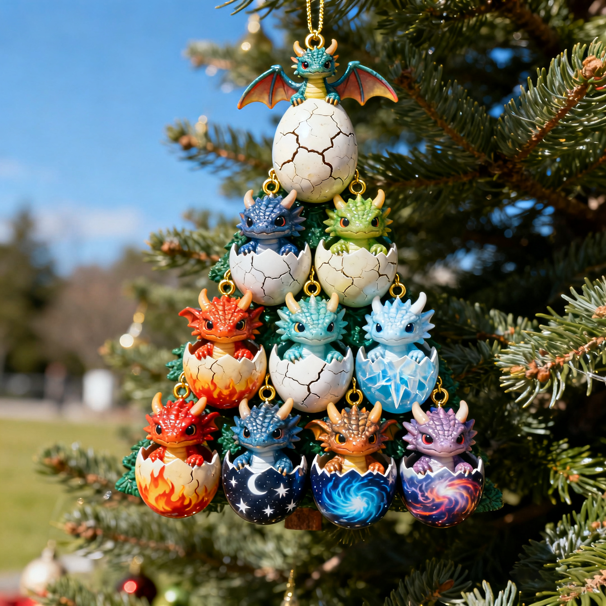 Dragon Hatchlings: Christmas Egg Tree
