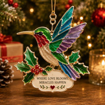 🎄 Sea Glass Christmas Blessing Ornaments