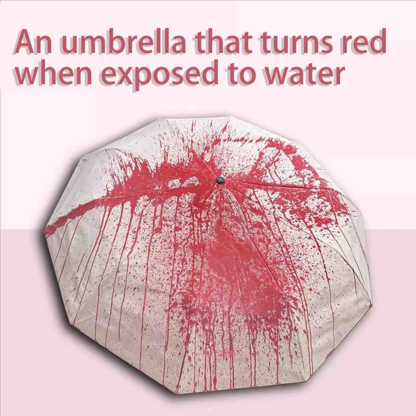 Creative blood-colored sunshade