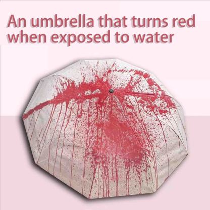 Creative blood-colored sunshade