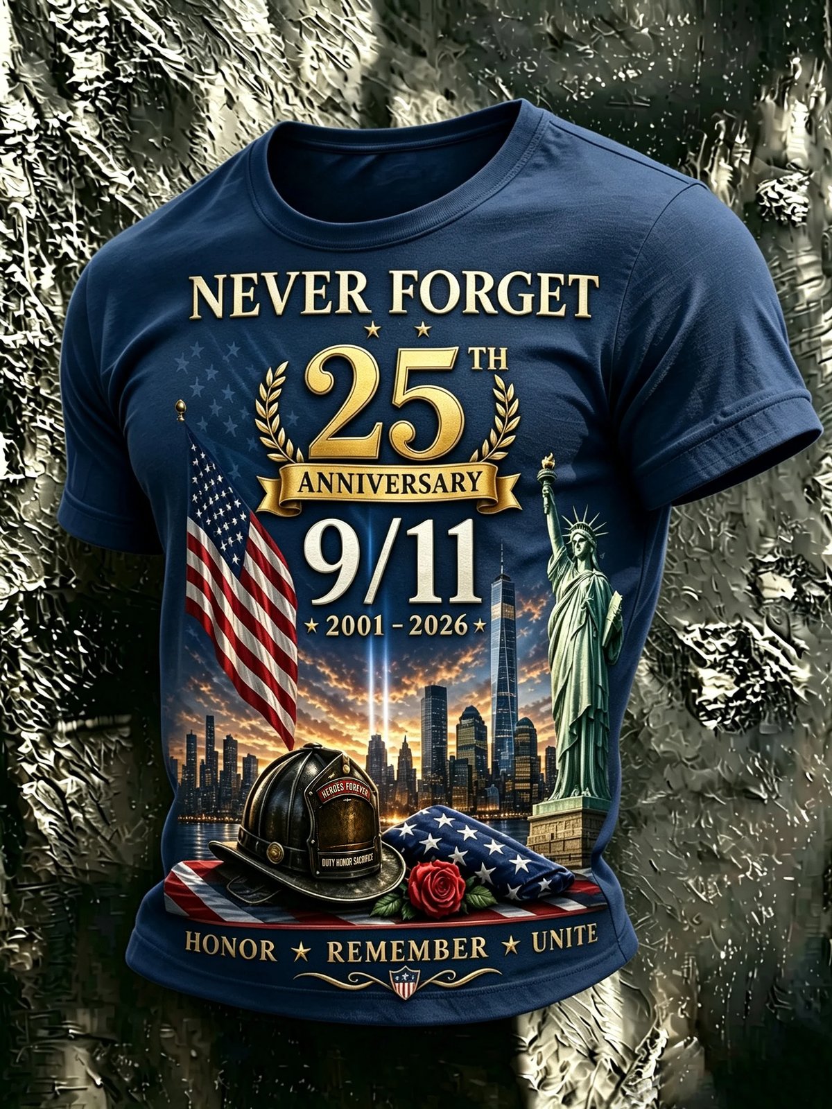 Men's 9/11 25th Anniversary Graphic T-Shirt