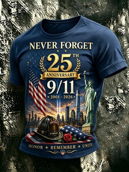 Men's 9/11 25th Anniversary Graphic T-Shirt