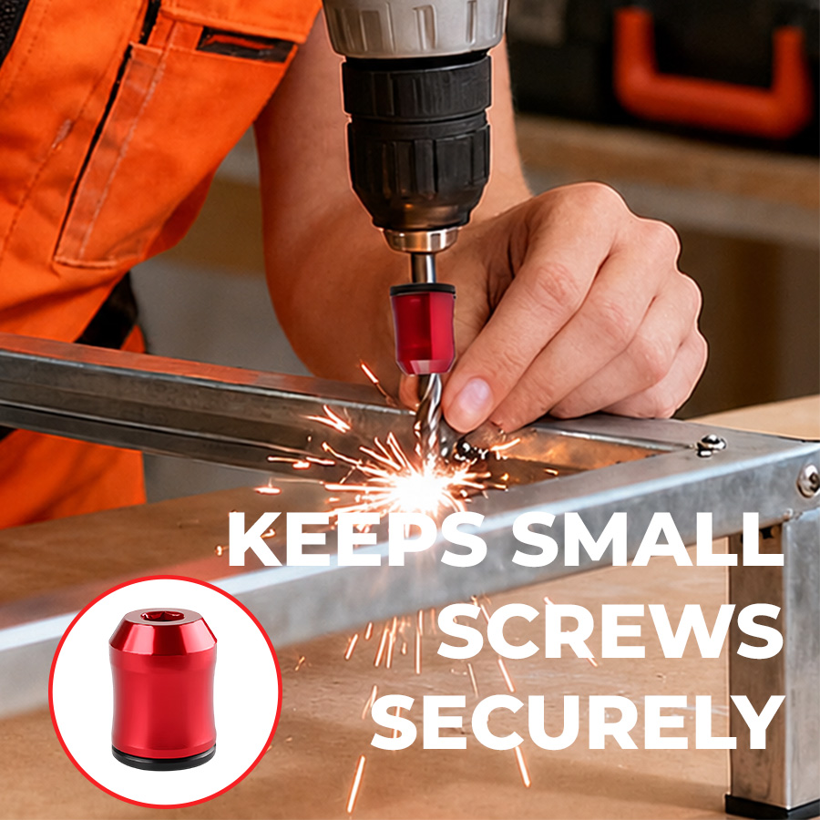 Magnetic screwdriver bit accessory for workshop repairs