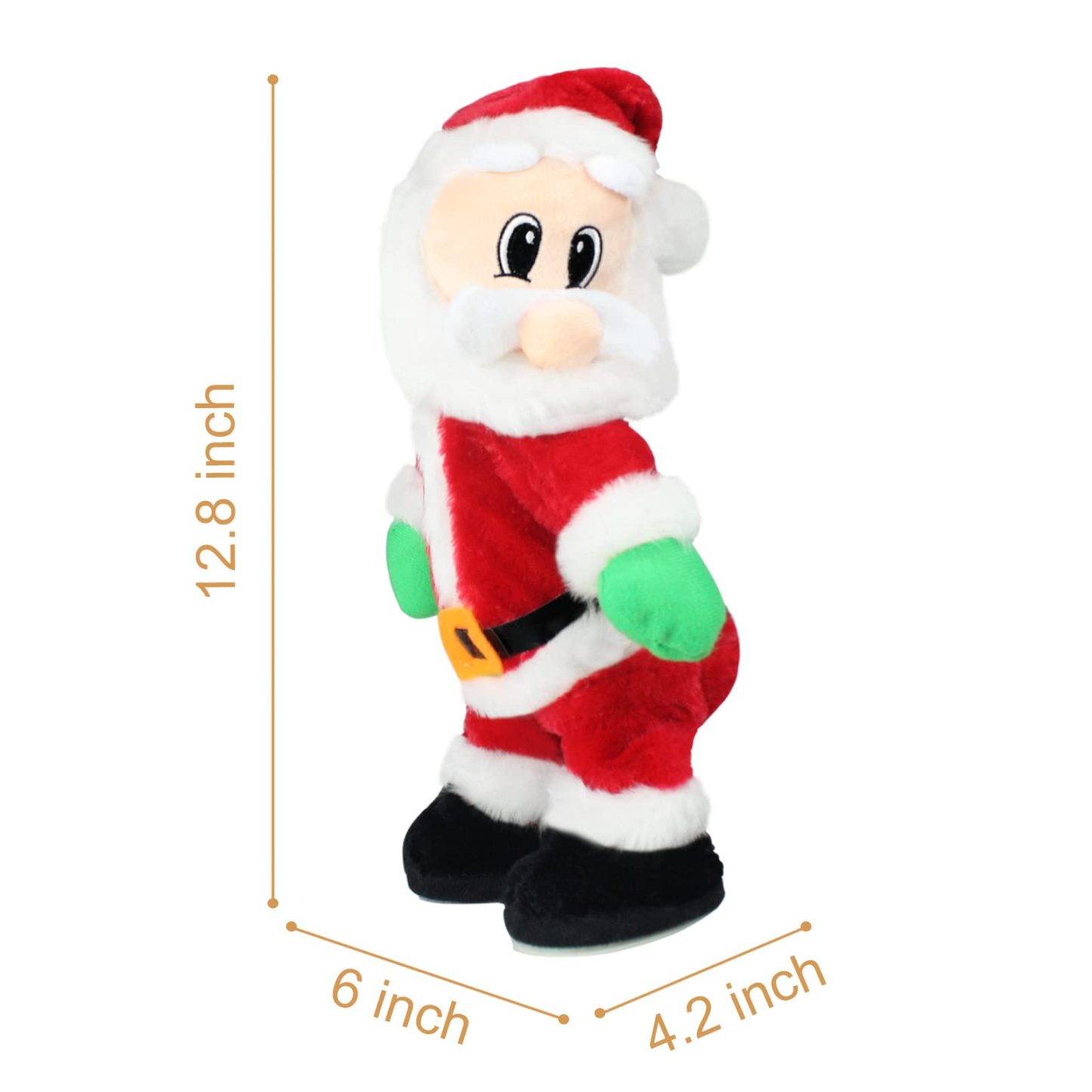 🏆 500K+ SOLD! ✨2025 USA🎁Singing Hip Shaking Santa Toys