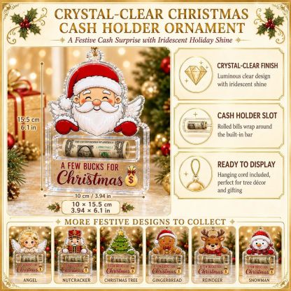 🔥Last Day 50% OFF🎄Christmas Crystal Money Holder Ornament