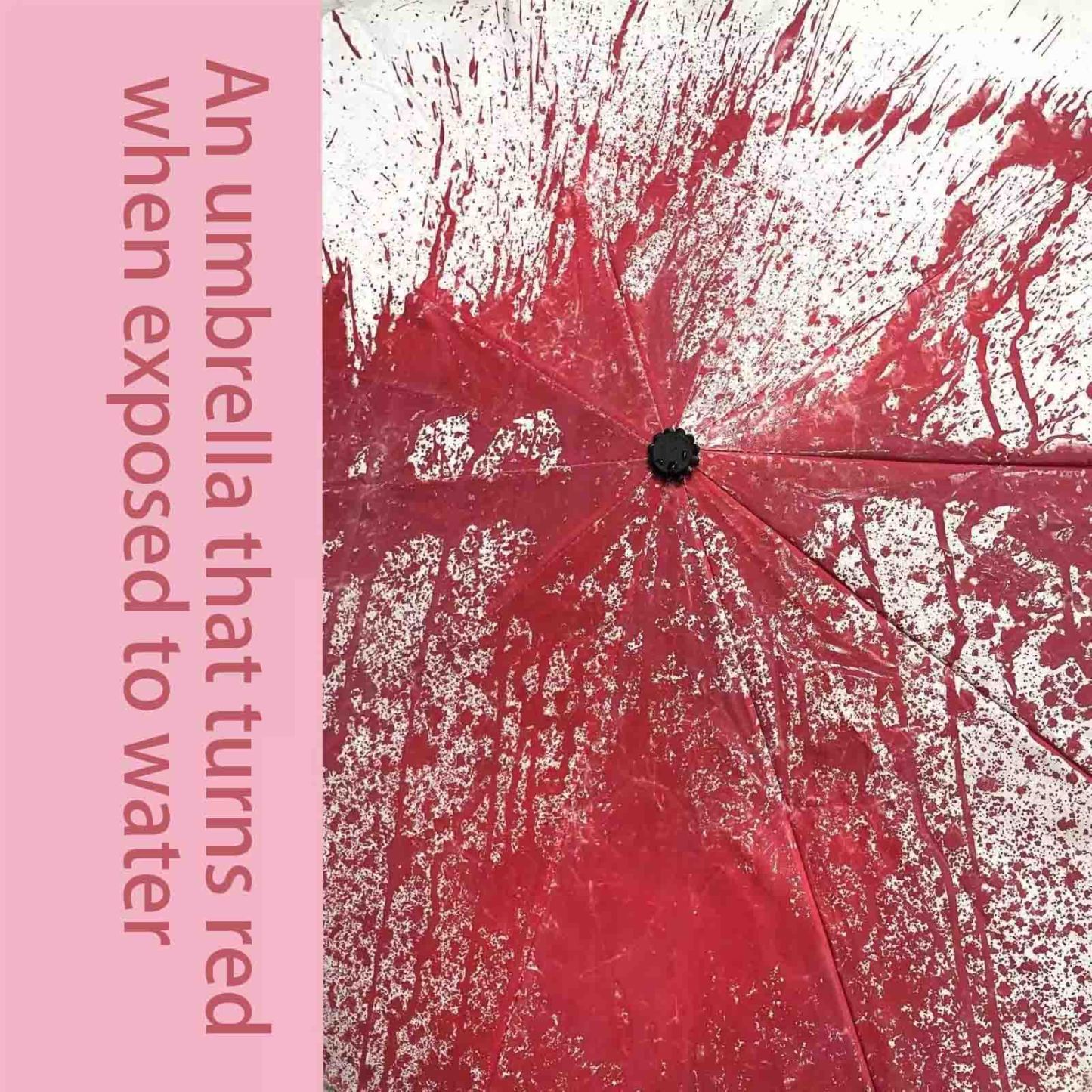 Creative blood-colored sunshade