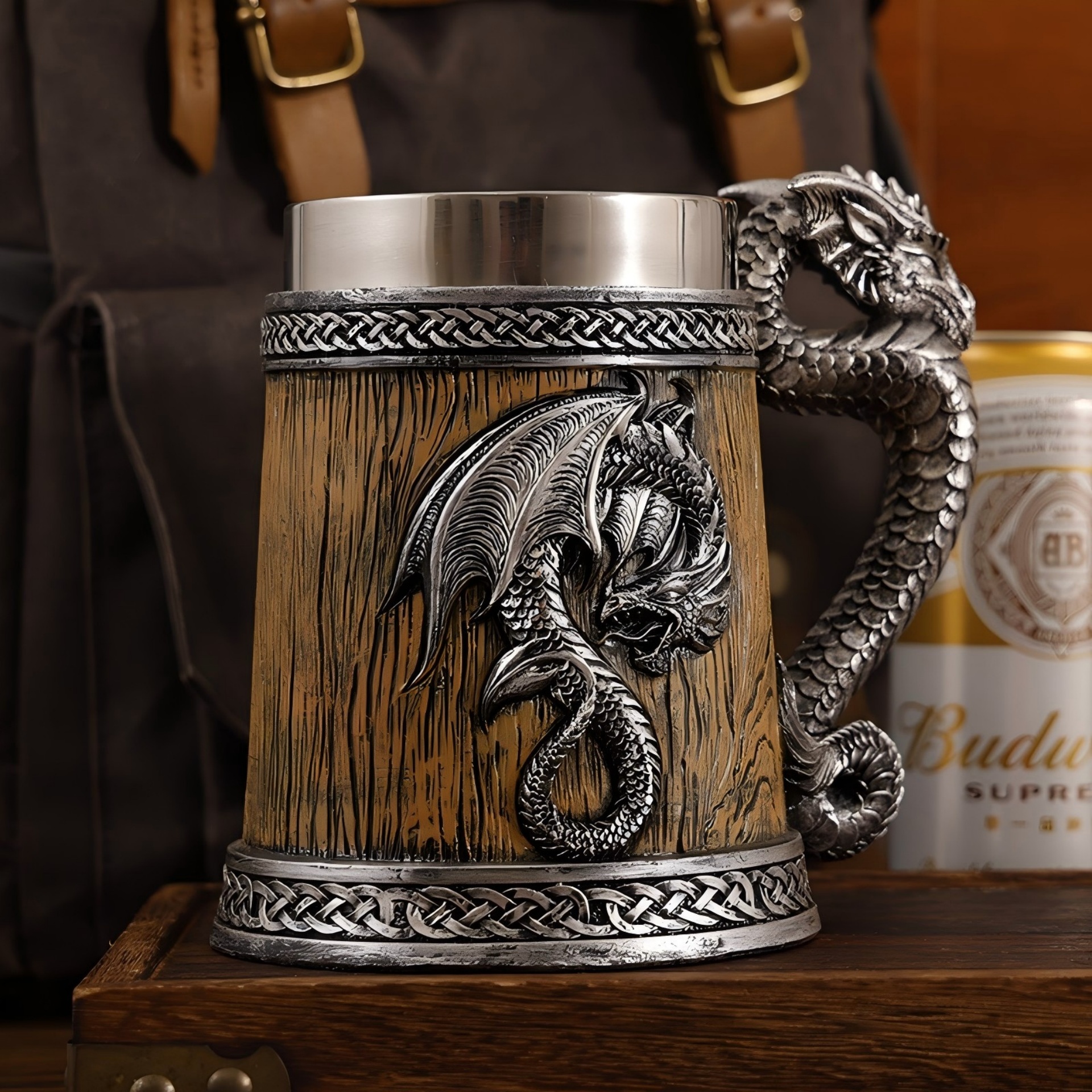 🐉 Dragon Themed Barrel Mug: Forged for Mythology Lovers & Collectors