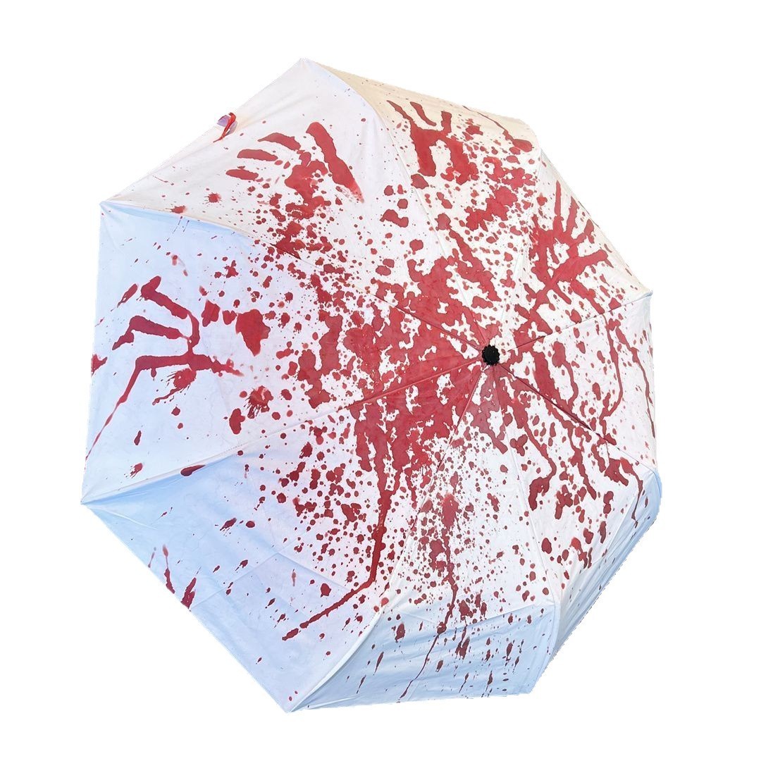 Creative blood-colored sunshade