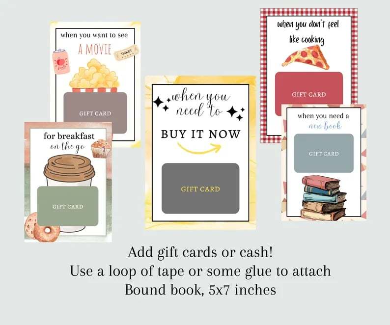🎄📚Christmas Gift Card Book - 🎁Surprises On Every Page📚Hardcover & Durability Line(♻️Free PDF Included!)