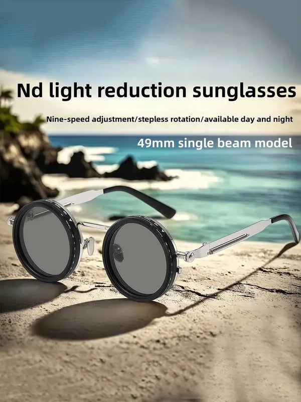Adjustable 1-9 High Quality Sunglasses Fishing Rounded Polarized Glasses