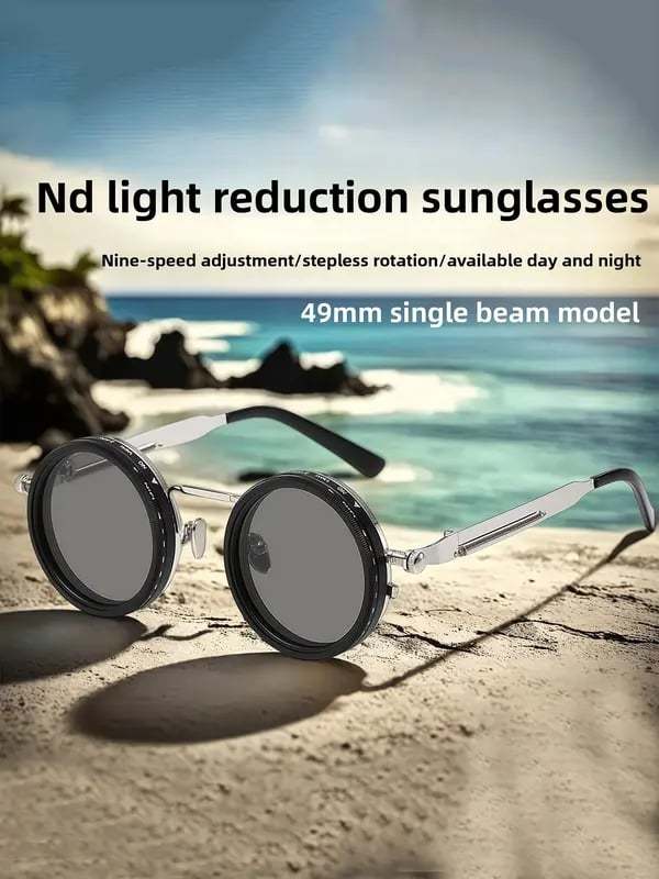 Adjustable 1-9 High Quality Sunglasses Fishing Rounded Polarized Glasses