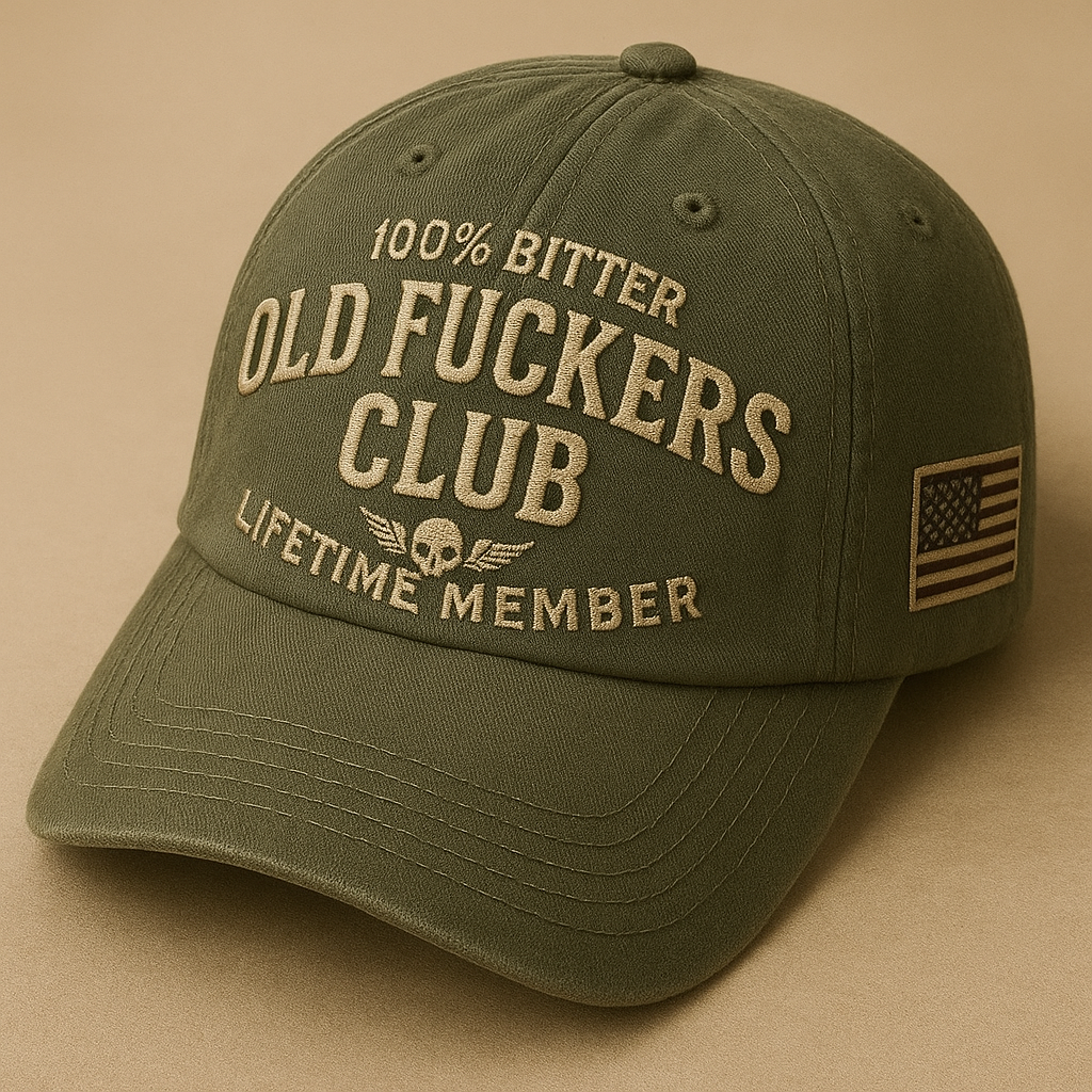 Old Fuckers Club-Vintage Baseball Cap