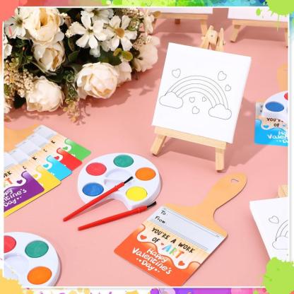 Valentine's Day 2026 Hot Sale - ✨Mini Watercolor Paint Sets For Valentines Day Gifts