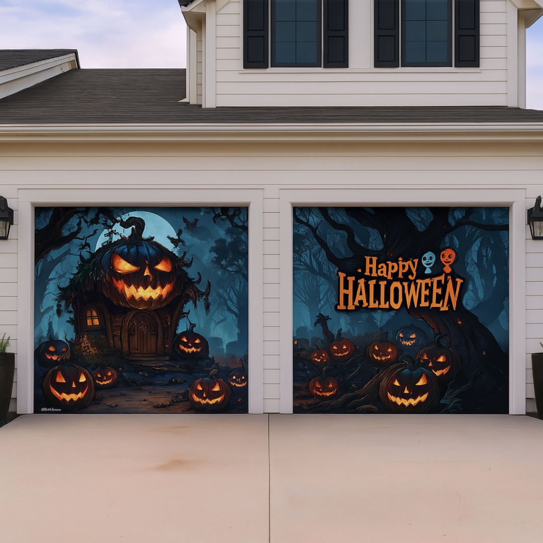 Halloween Garage Door Cover