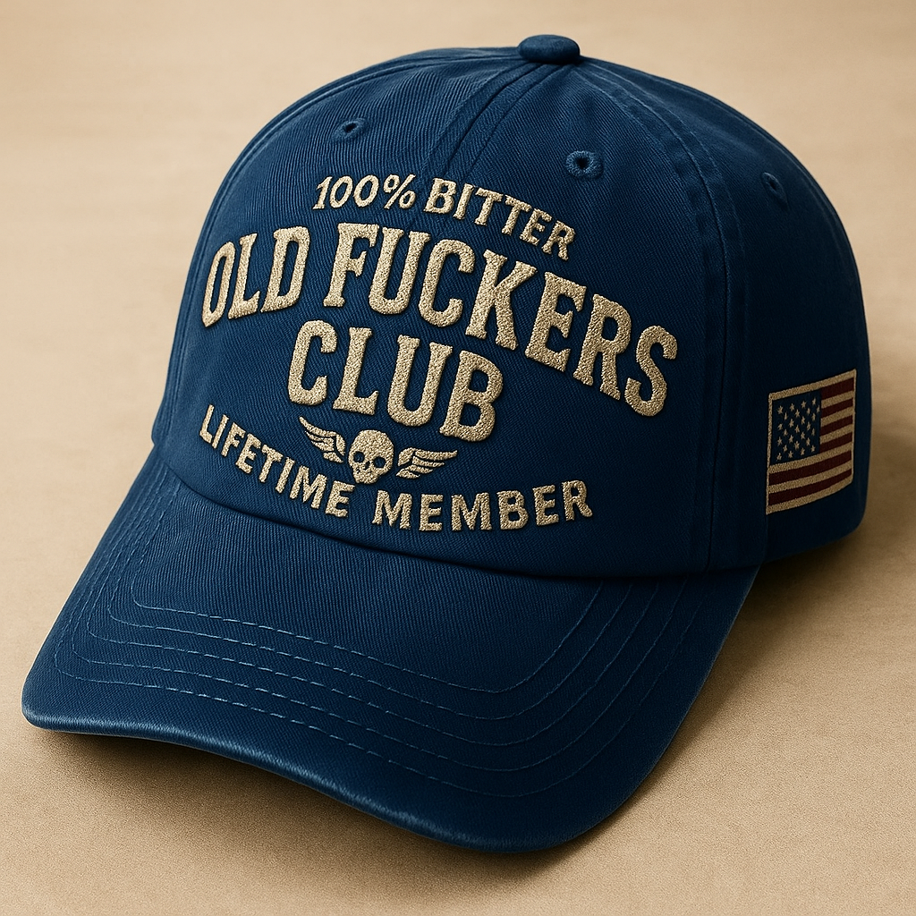 Old Fuckers Club-Vintage Baseball Cap