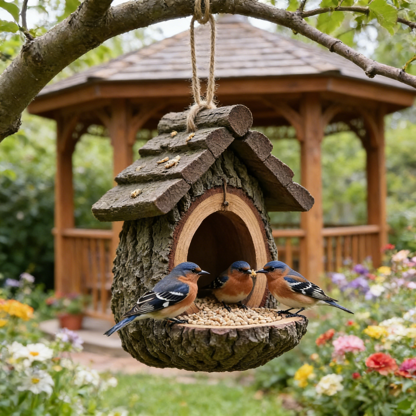 🎉New Year Flash Sale 50% OFF✨Vintage Treehouse Shape Bird Feeder