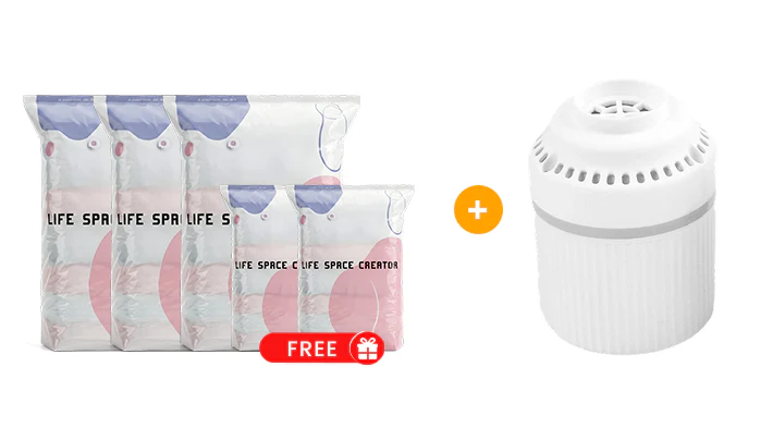 🧳No‑Pump Vacuum Storage Bags – Press & seal, no pump needed. Saves 80% space, keeps clothes dry & dust‑free. Perfect for bulky bedding & off‑season gear. 🛏️🗄️