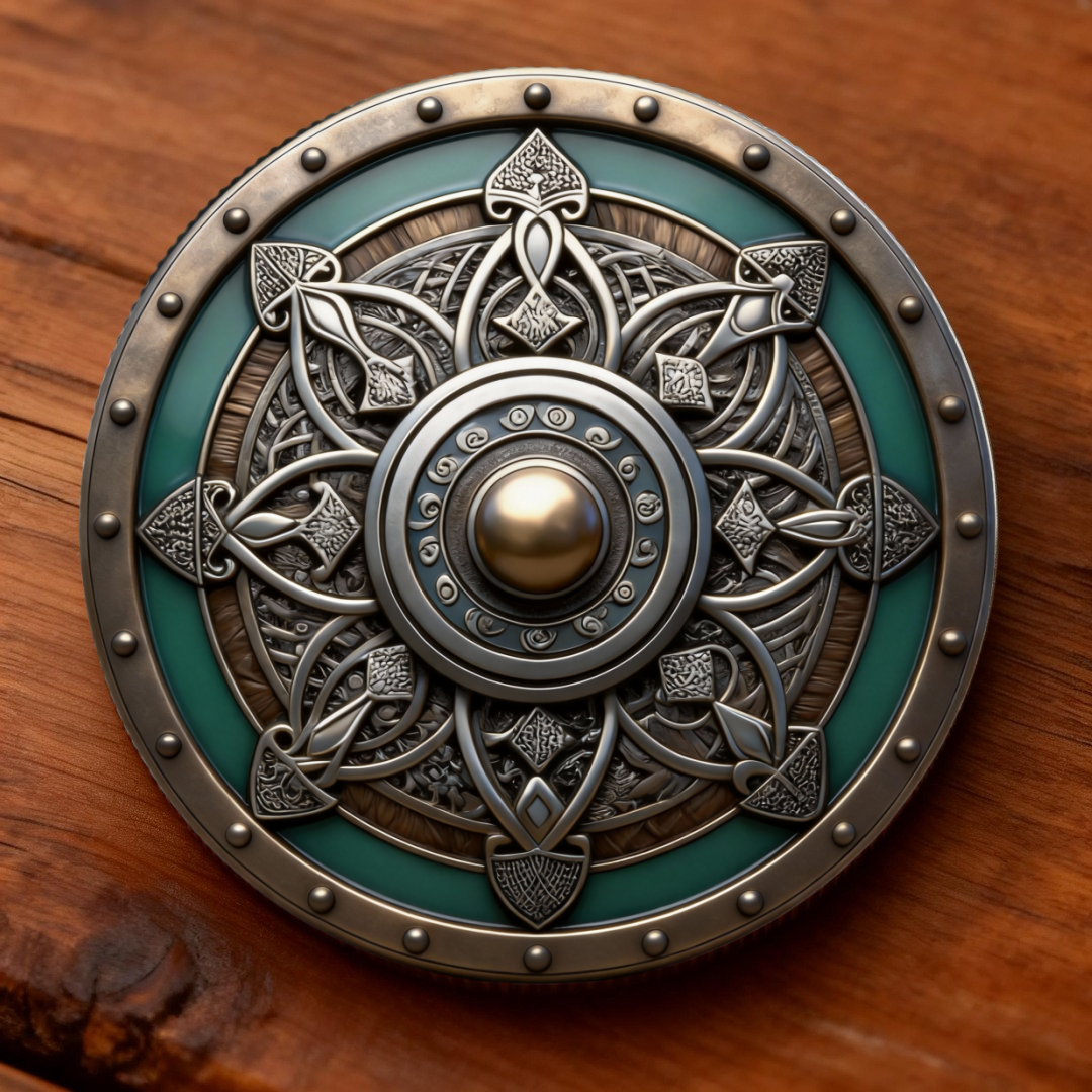 🛡️⚔️ Christian Knight Shield & Sword Collectible Coin