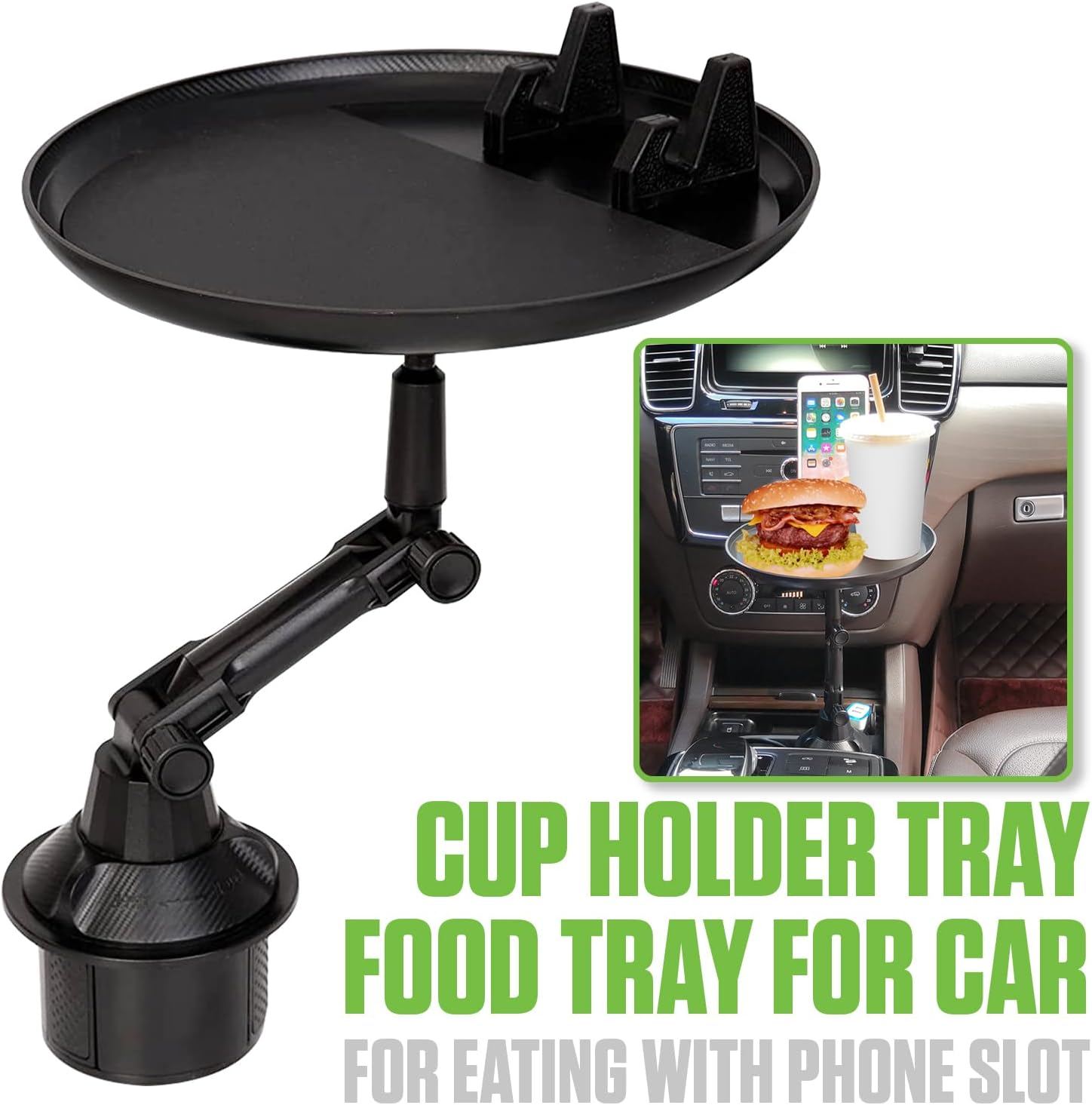 🔥Christmas Sale 49% OFF – Car cup holder tray 360° Rotation