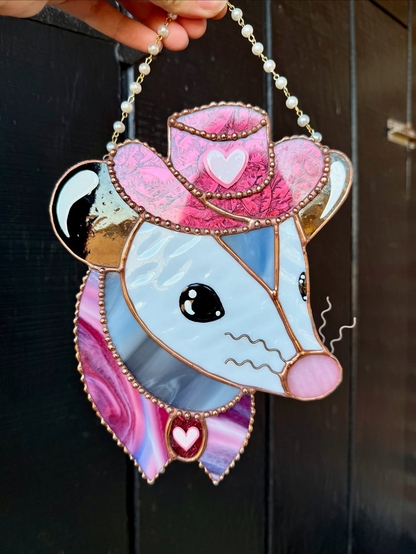🔥Fast Sale Promotion 49% OFF🎁Handmake Brown Fairy Rat Stained Glass