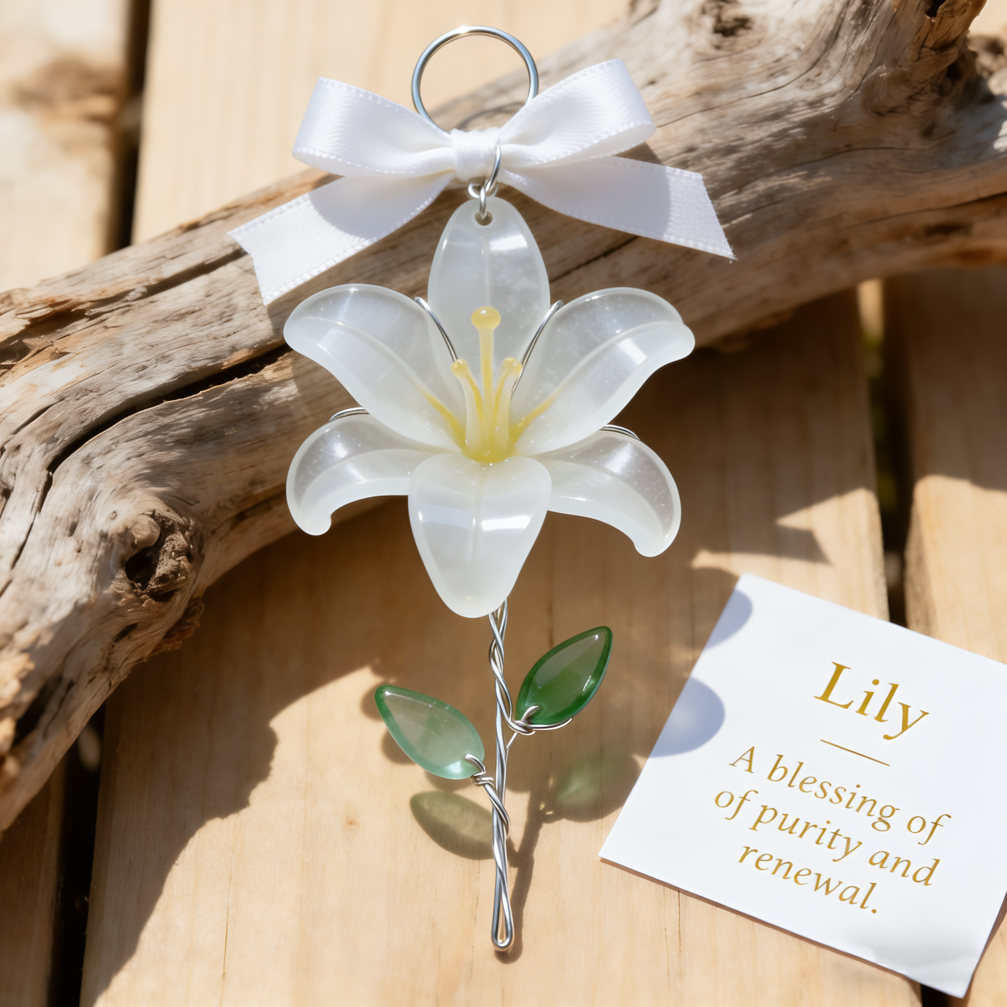 🌻Sunflower Sea Glass Ornament